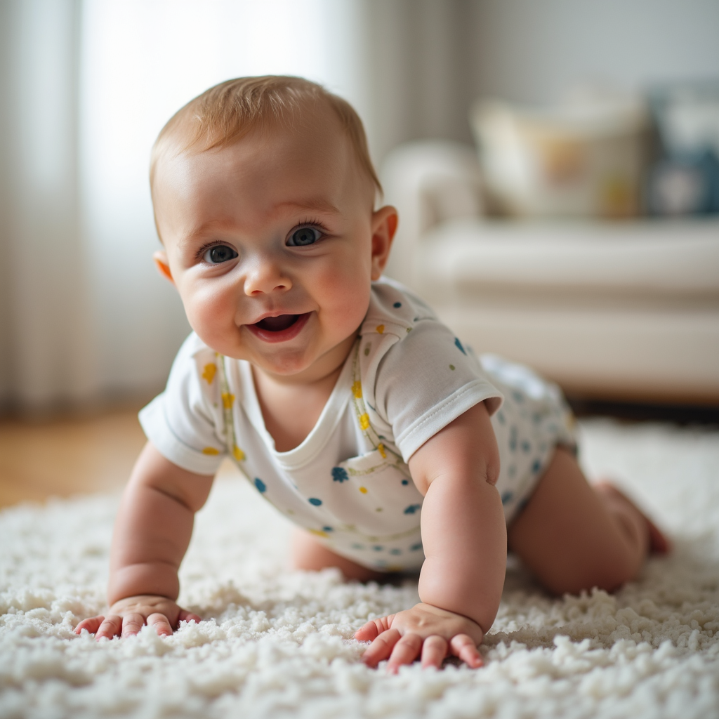 baby crawling