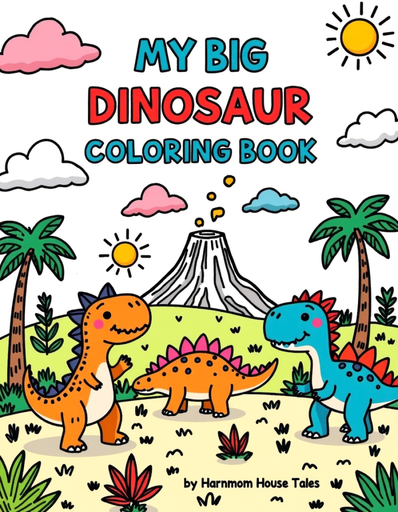Dinosaur coloring book