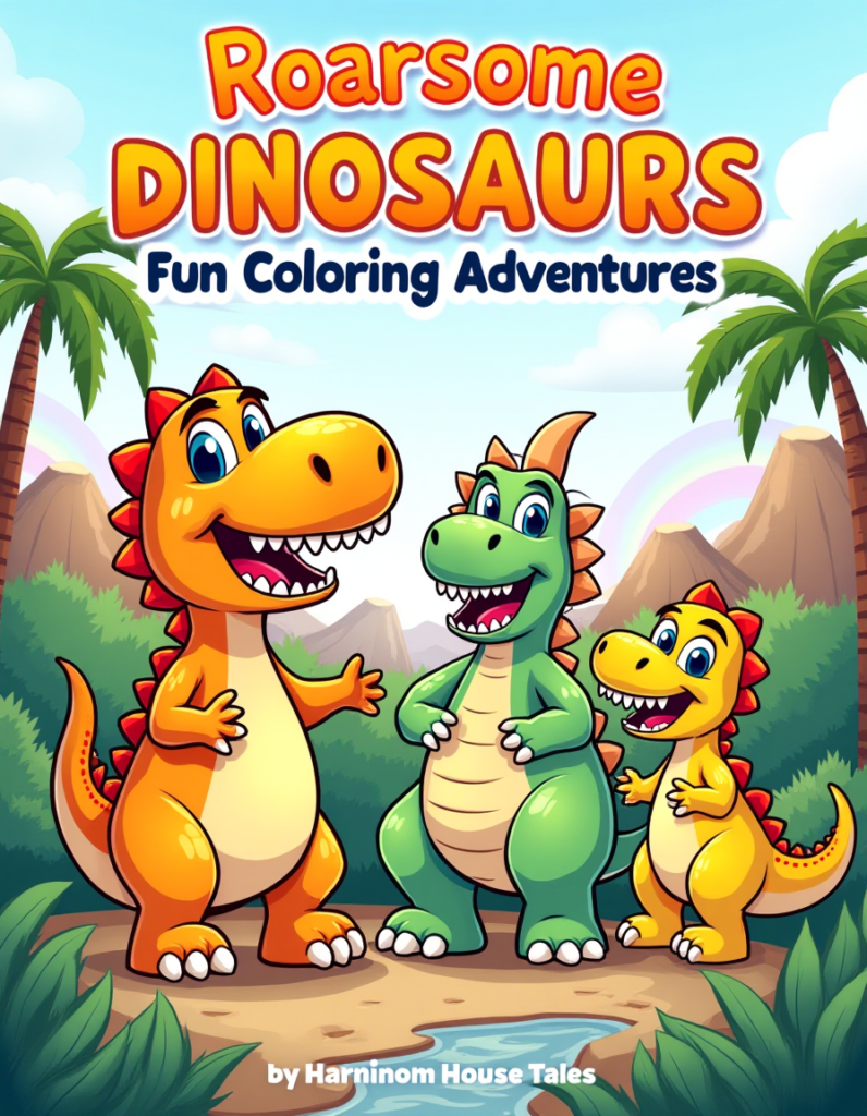 Roarsome Dinosaurs coloring book