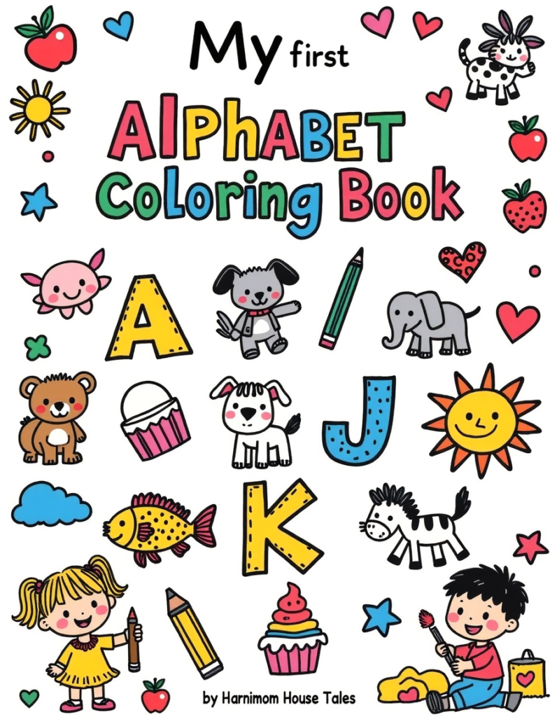 Alphabet coloring book