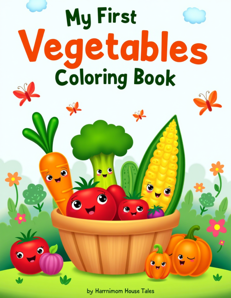 vegetables coloring book