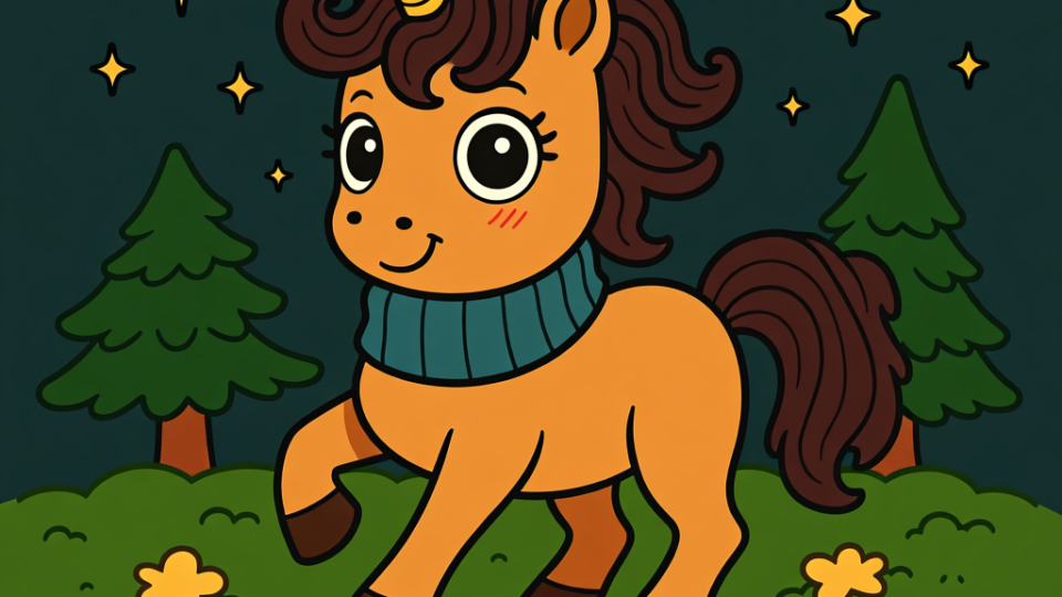 Unicorn coloring page